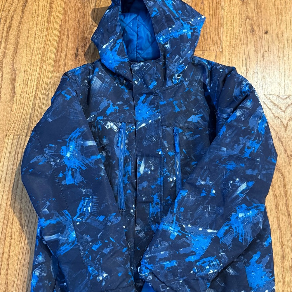 Kids Blue Camo Jacket